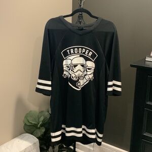 Star Wars stormtrooper jersey style dress NWOT